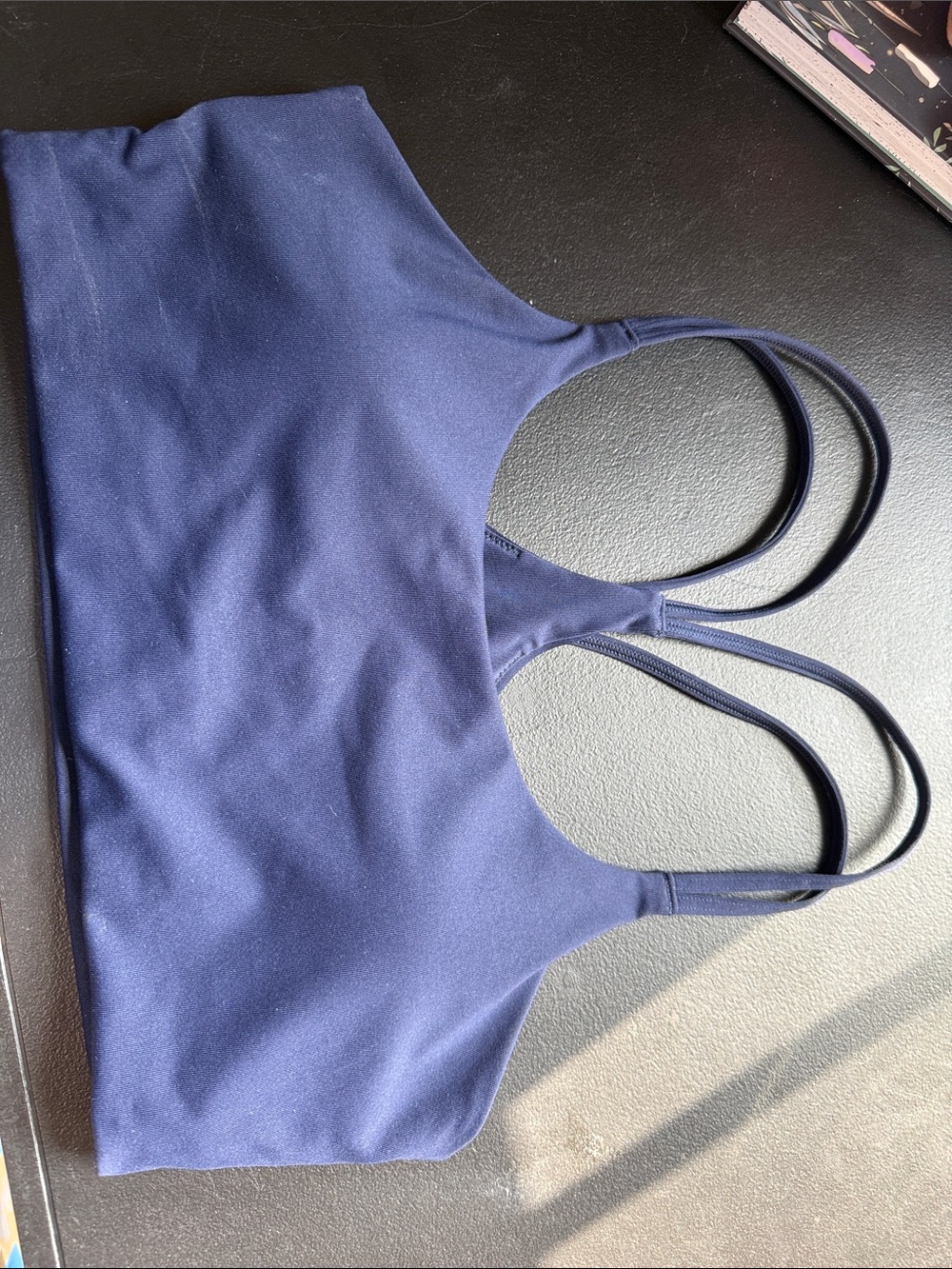 Fabletics Deep Navy Double-Strap Sports Bra